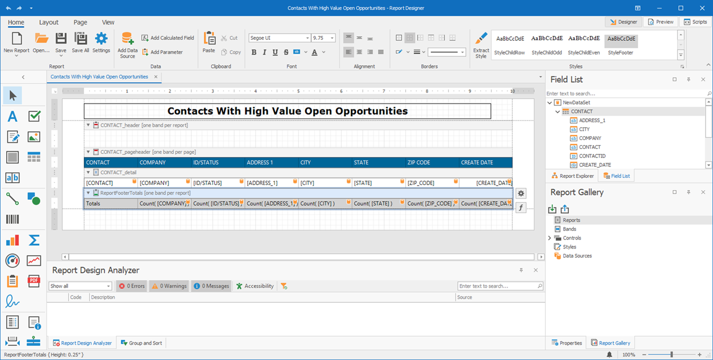 Impact AI Studio Report Mode